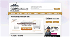 Desktop Screenshot of collegerecipes.com